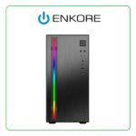CASE ENKORE ACTIVE ( ENC 3000 ) S/ FUENTE | VIDRIO TEMPLADO | BLACK | ATX / MICRO ATX / MINI ITX | 1 FAN | RGB